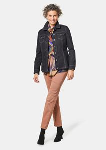 Goldner Fashion Jeansjasje - zwart 