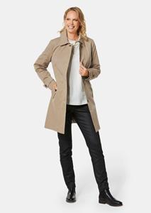 goldnerfashion Vier seizoenen mantel - taupe -