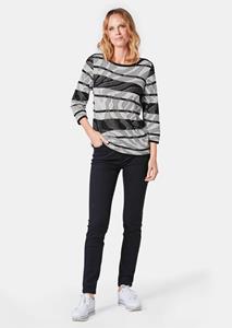 goldner Pullover - zwart / wit / gedess. -