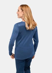 goldnerfashion Pullover met V-hals - blauw -