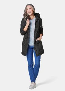 goldnerfashion Lichte parka - zwart -