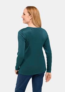 Goldner Fashion Pullover met V-hals - petrol 