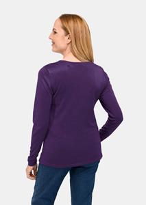 goldnerfashion Pullover met V-hals - paars -