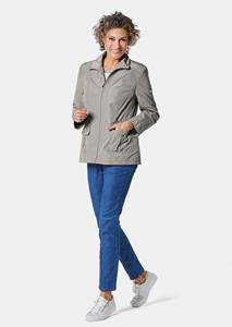 goldnerfashion Licht jasje met een chique glans - beige -