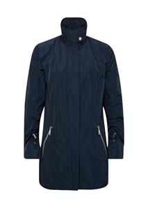 Lange jas met lichte glans - marine 