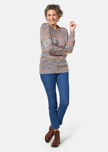 goldnerfashion Pullover - bordeaux / gedess. -