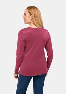 Goldner Fashion Pullover met V-hals - sangria 