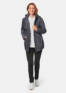 goldnerfashion Jack met capuchon in bescheiden crashstructuur - antraciet -