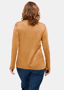 Goldner Fashion Pullover met opstaande kraag - honing 