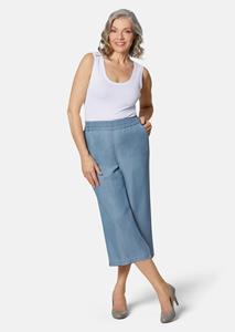 Goldner Fashion Comfortabele culotte in verkorte lengte - hemelsblauw 