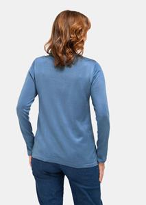 goldnerfashion Pullover met opstaande kraag - rookblauw -