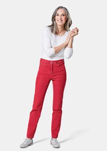 goldnerfashion Comfortabele highstretch-jeans - rood -