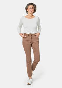 goldnerfashion Jeans met versierde zakken - camel -