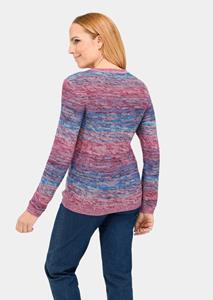 goldnerfashion Pullover - rood / lichtblauw / gedess. -