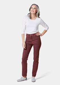 goldnerfashion Comfortabele highstretch-jeans - roestrood -