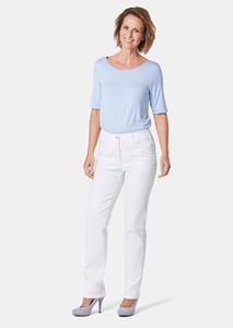 Goldner Fashion Klassieke jeans Anna - wit van 