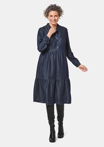 goldnerfashion Tencel-jurk - donkerblauw -