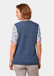 goldnerfashion Tricot vest - rookblauw -
