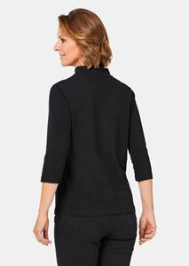 goldner Shirt met opstaande kraag - zwart -