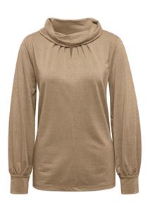 goldnerfashion Zacht glanzend shirt - goldfarben -