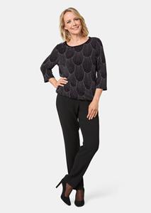 goldner Shirt - zwart / zilverkleurig / gedess. -