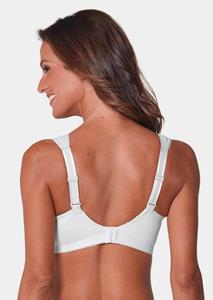 goldnerfashion Jacquardbeha zonder beugel met comfortabele schouderbandjes - wit -