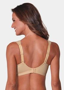 goldnerfashion Jacquardbeha zonder beugel met comfortabele schouderbandjes - skin -
