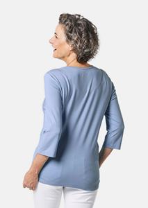 goldnerfashion Shirt met 3/4-mouwen - lichtblauw -