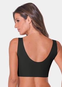 goldnerfashion Gladde bustier met ingewerkte cups - zwart -