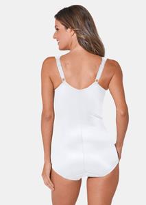 goldnerfashion Corrigerende body met kant - wit -
