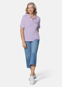 goldnerfashion Basic poloshirt met borduursel van puur katoen - sering -