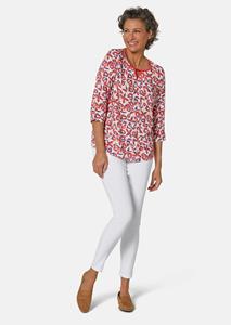 Goldner Fashion Gedessineerde blouse - rozenbottel / camel 