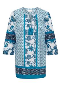 goldnerfashion Blouse - mintgroen / gedess. -