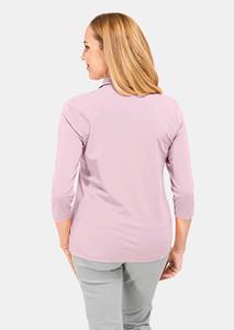 goldnerfashion Comfortabel poloshirt van hoogwaardig micro-modal - rosé -