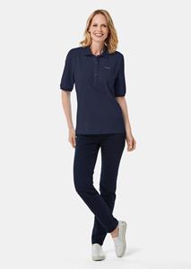 goldnerfashion Poloshirt van eersteklas piquéstof - marine -