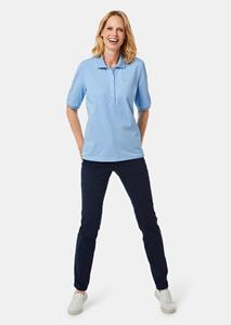 goldnerfashion Poloshirt van eersteklas piquéstof - lichtblauw -