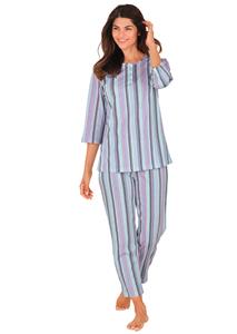 goldnerfashion Gestreept pyjamajasje - gebroken wit / sering / lichtblauw / gestr. -