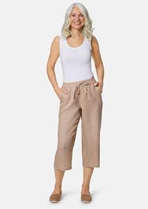 goldnerfashion Linnen broek VERA - beige / gemêl. -