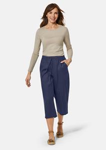 goldnerfashion Linnen broek VERA - marine -