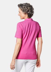 goldnerfashion Poloshirt van eersteklas piquéstof - roze -