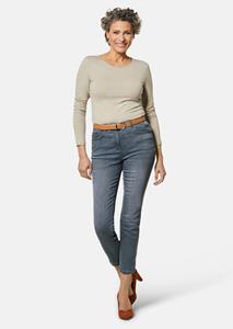 goldnerfashion 7/8-jeans - grijs -