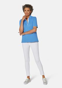 Goldner Fashion Poloshirt - jeansblauw / wit 