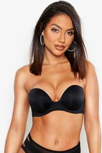 Boohoo Strapless Super Push-Up Bh, Black