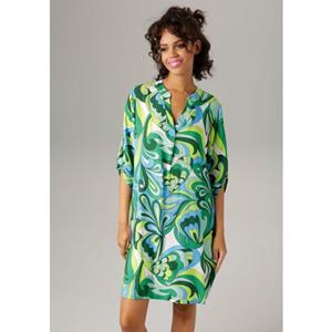 Aniston CASUAL Zomerjurk met harmonieuze kleuren, grafische print