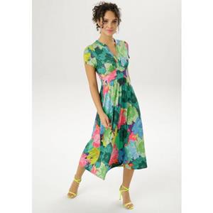 Aniston CASUAL Zomerjurk met grote, grafische bloemenprint