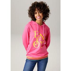 Aniston CASUAL Sweatshirt, mit "ENJOY"-Schriftzug - NEUE KOLLEKTION