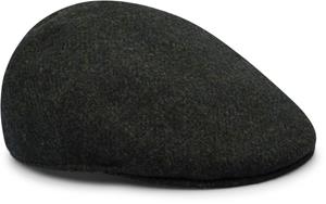 Profuomo Flat Cap Wol Donkergroen