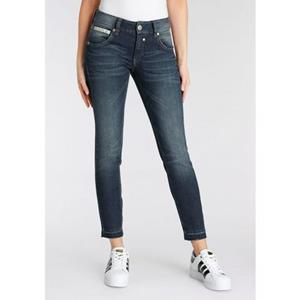 Herrlicher Slim-fit-Jeans "TOUCH", in 7/8 Länge und ausgefranstem Hosensaum