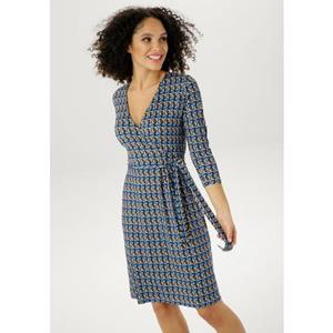 Aniston SELECTED Jerseykleid, mit Ausschnitt in Wickeloptik - NEUE KOLLEKTION