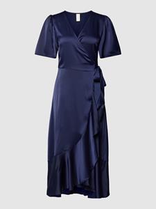 Y.A.S Wickelkleid "YASTHEA 2/4 MIDI WRAP DRESS S. NOOS", mit Volant